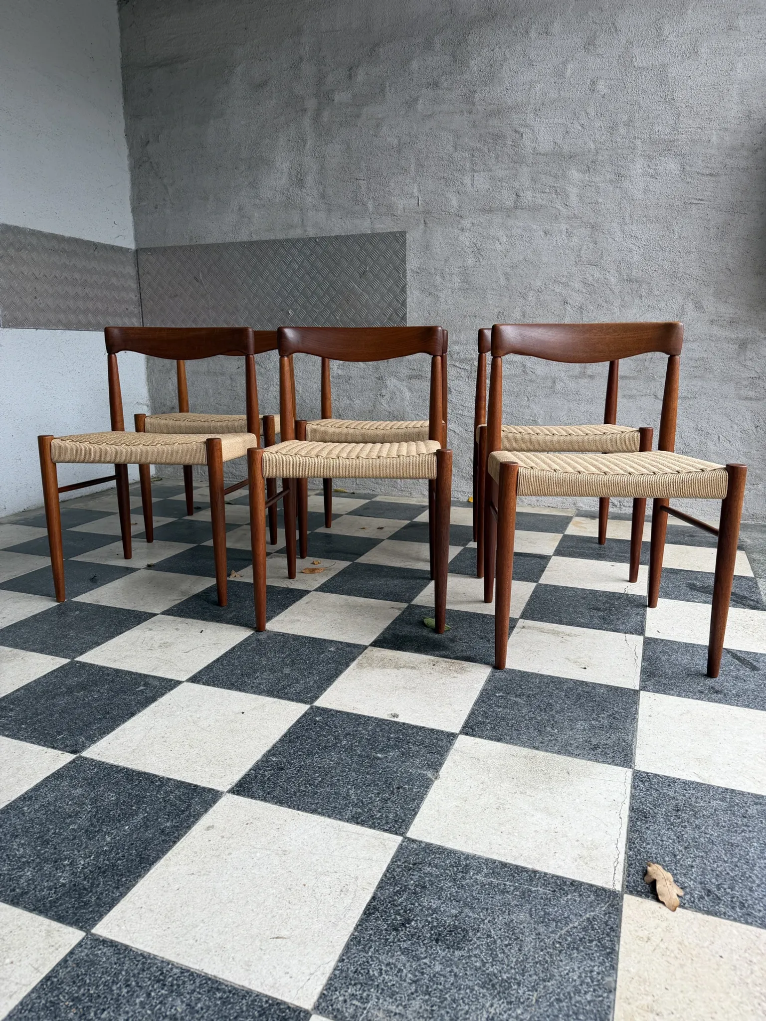 Set of 6 HW Klein chairs for Bramin