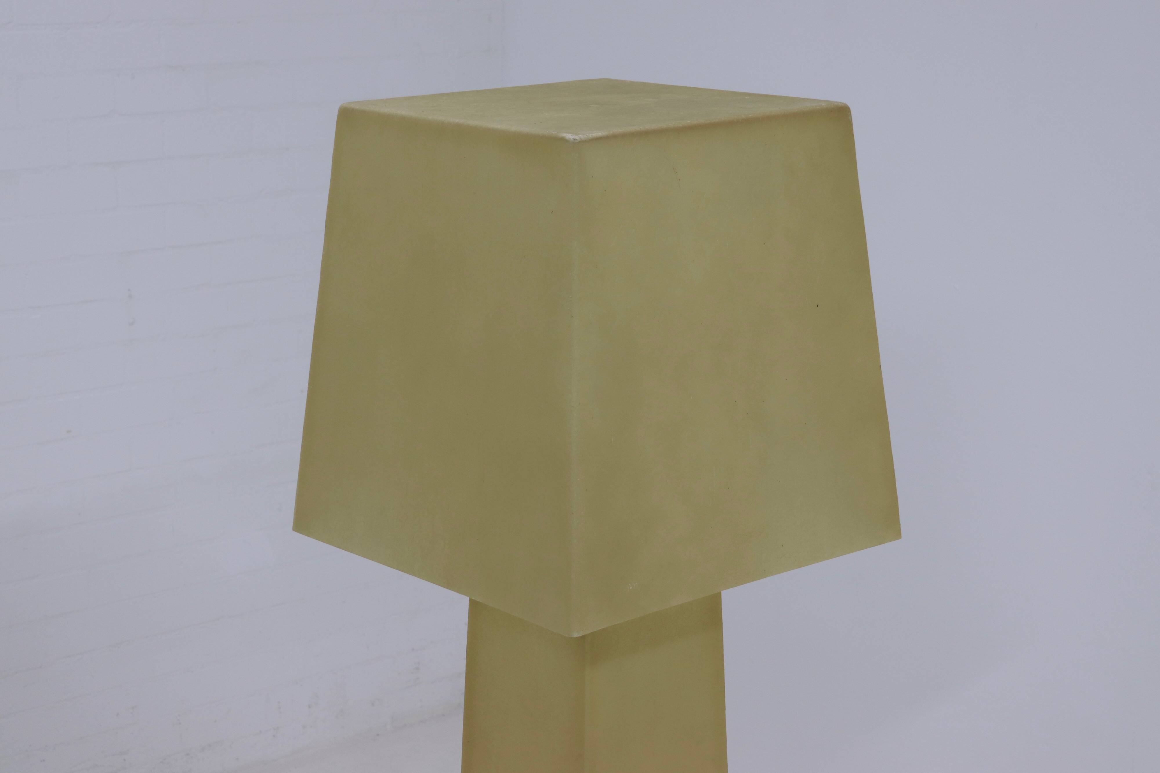 Large Decorative Fiberglass Floor Lamp 1980s
