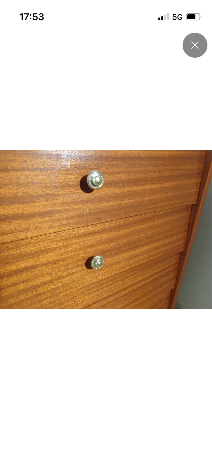 Vintage wood dresser