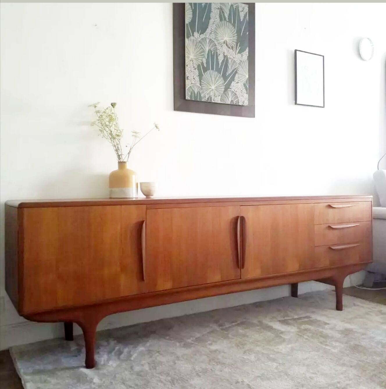 Sideboard teak furniture tv paris