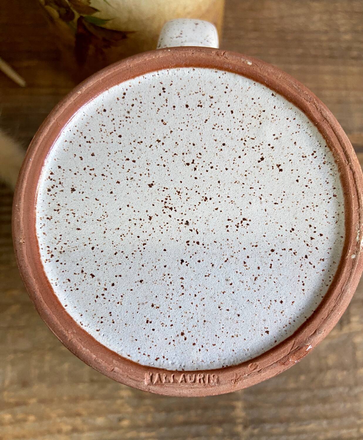 Duo of Vallauris stoneware mugs