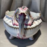 Planter with floral decor kg luneville