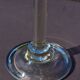 Large blown glass chandelier with bubbles