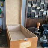 Set of 2 wooden plug boxes