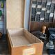 Set of 2 wooden plug boxes