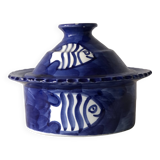 Salad bowl with ceramic lid