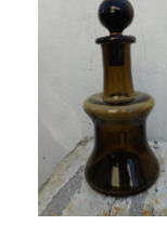 Carafe and five vintage glasses