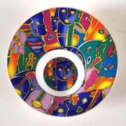 So French design saucer, décor of the Galion