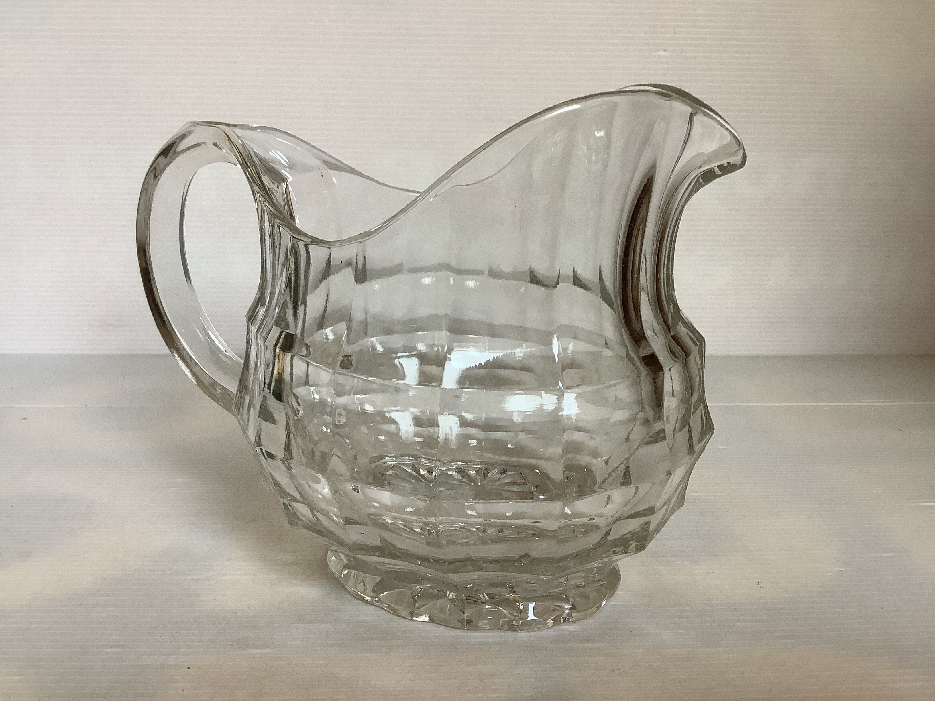 Large round glass jug