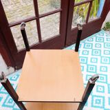 Serving table on casters