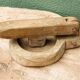Savoyard brutalist wooden nutcracker, popular art