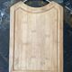 Clear wood cutting board