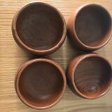 4 Scandinavian teak bowls