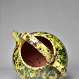 Pretty vintage terracotta glazed goat jug