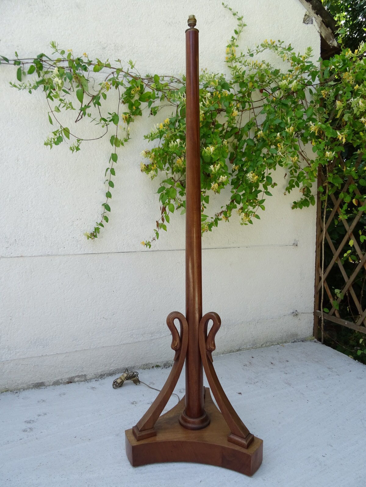 Lampadaire des années 30 en acajou