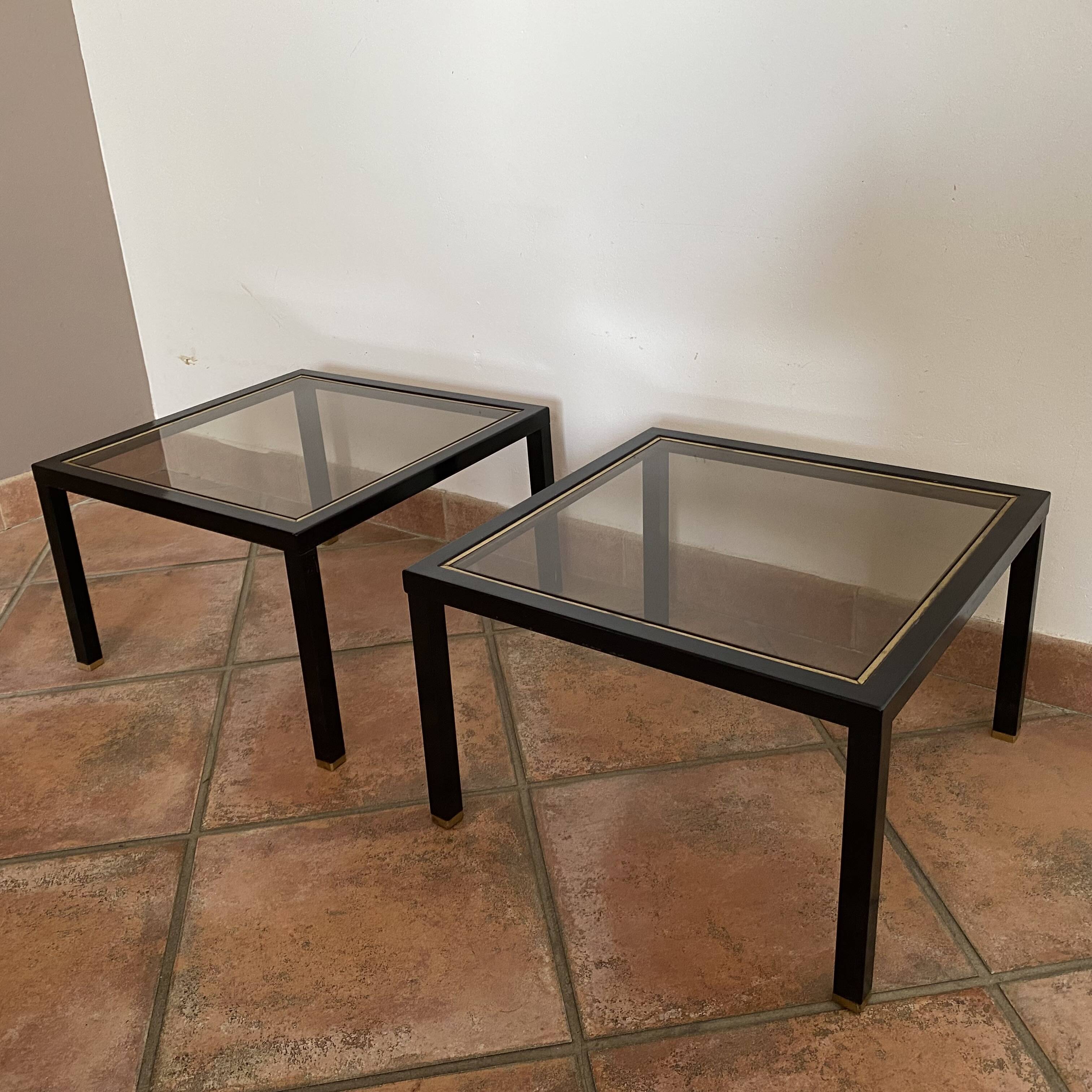 Set of 3 nesting tables by Roche Bobois. 1970.