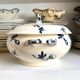 Lunéville blue ironstone tureen, "Azaléa" service