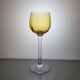 6 verres à vin ambrés en cristal