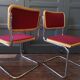 Set of 6 vintage chairs Cesca B32 Breuer Bauhaus Italy