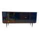 Enfilade vintage design années 60 / 70 – bois et laque noire
