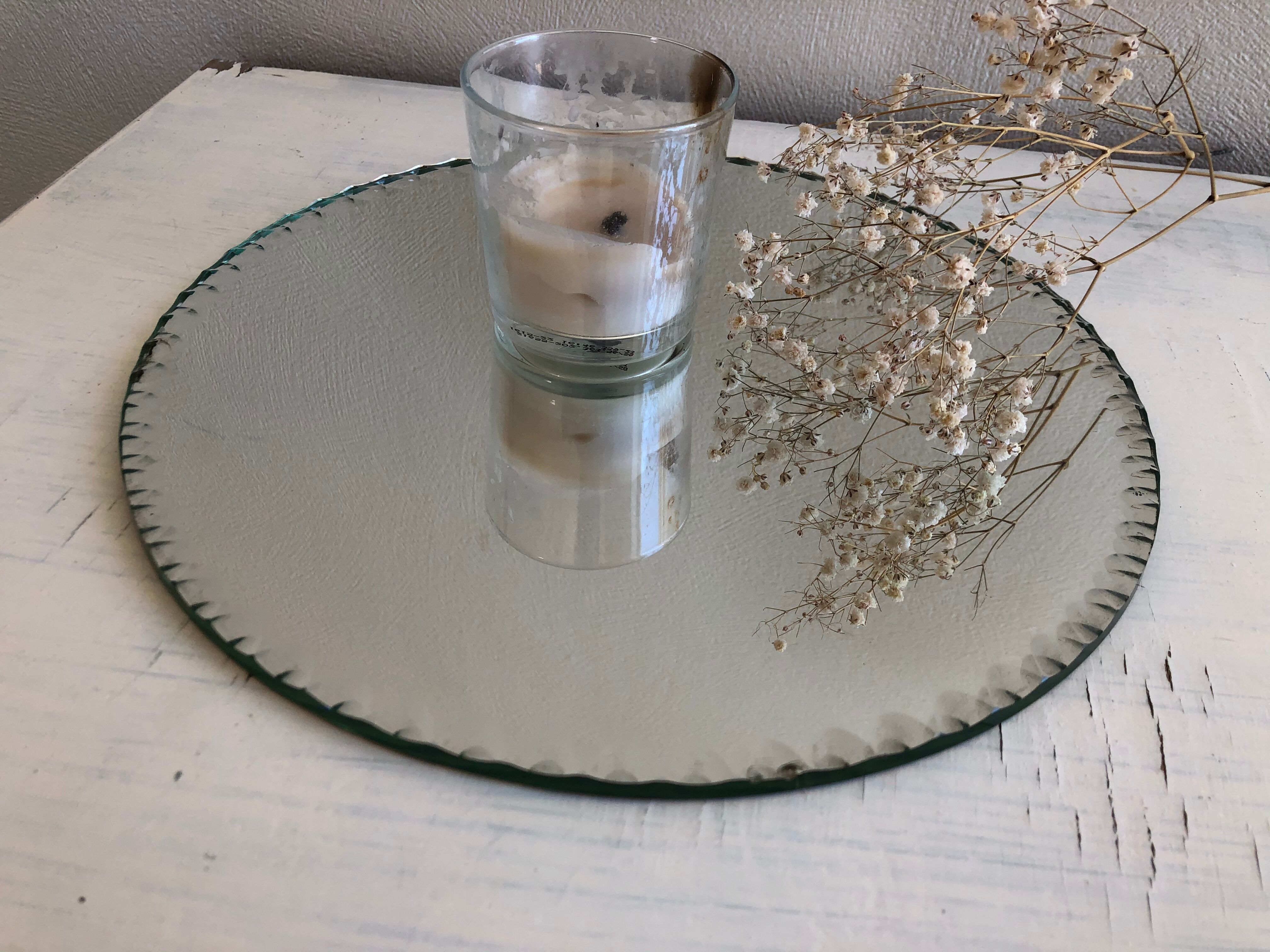 Round bevelled mirror 30cm