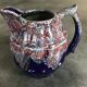 Old pitcher in porcelain stoneware flammé st amand de puisaye signed gaubier