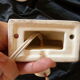 Porcelain and opaline art deco wall lamp