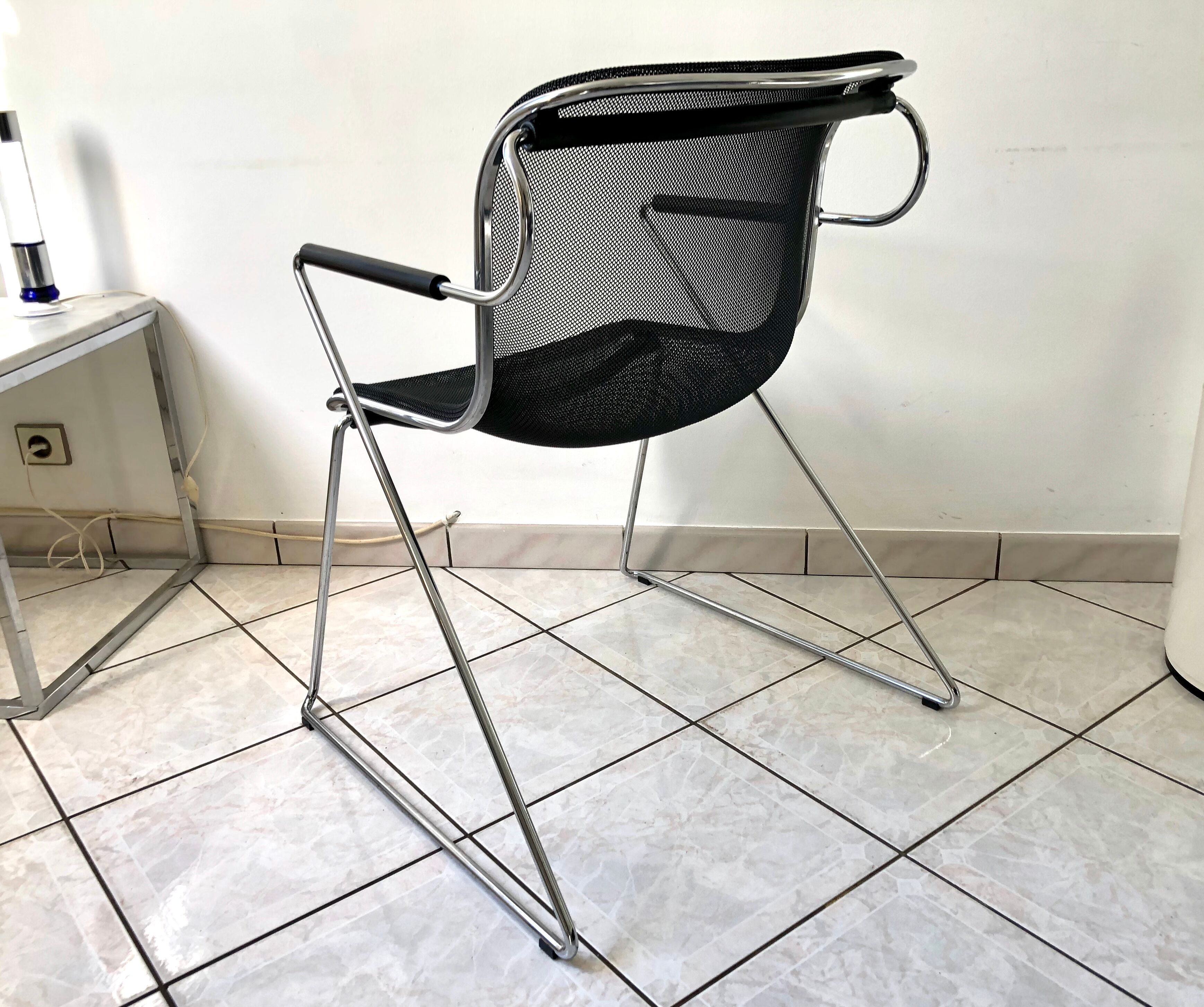 Chair Charles Pollock Penelope edition Anonima Castelli 1982