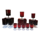 Set of 20 Arcoroc Ruby glasses of 4 different sizes
