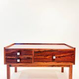 Low sideboard with 3 drawers, in rosewood