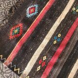 Vintage colorful rug, traditional handmade kilim 290 x 206 cm