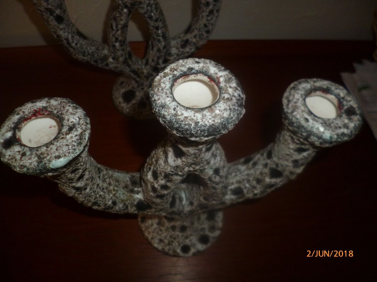 2 candlesticks lava lava 1960