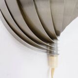 Swelling aluminum sconce by Henri Mathieu - 1970s