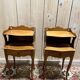 Pair of Louis XV style cherrywood bedside tables