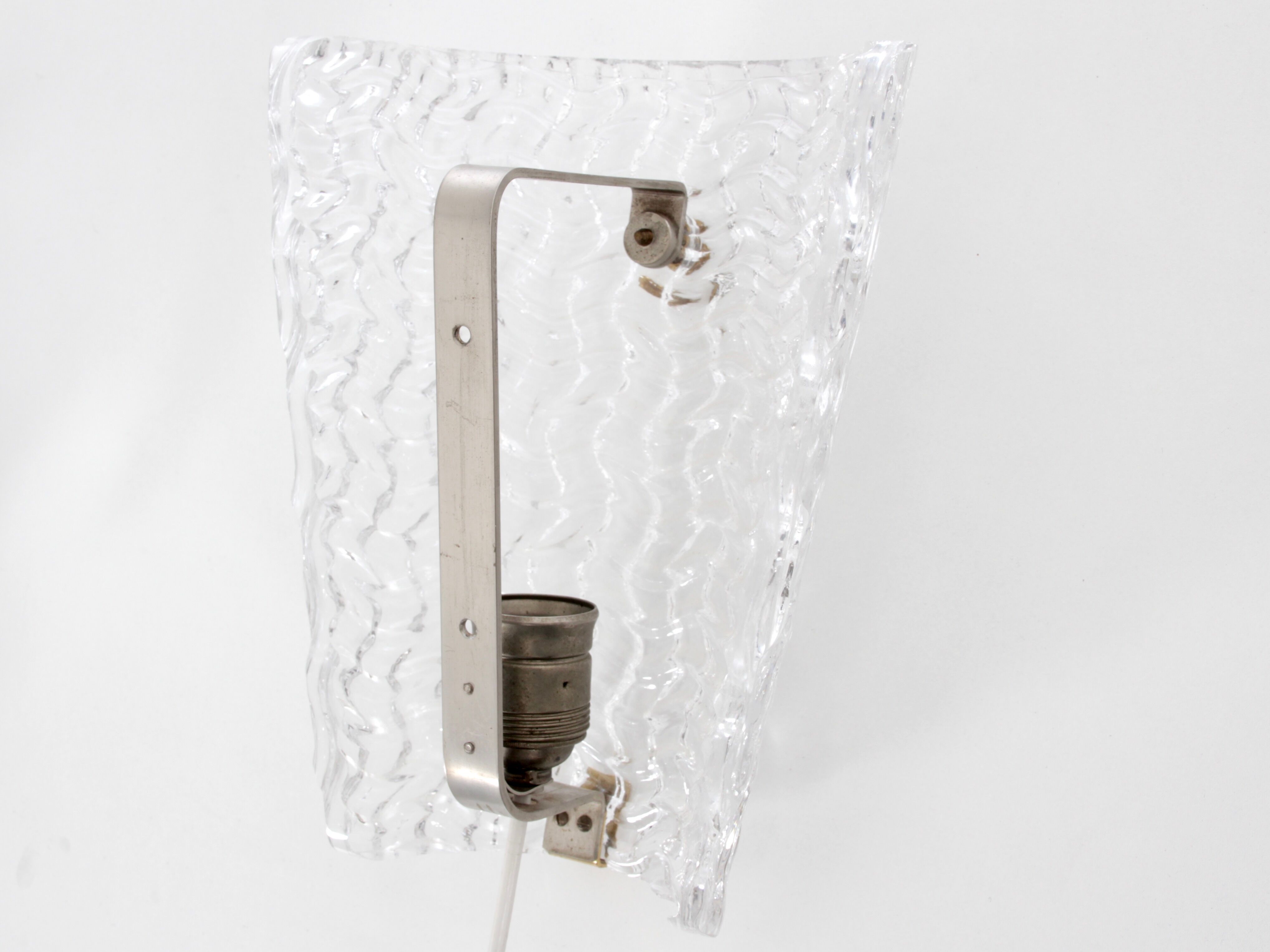 Pair of Scandinavian crystal sconces