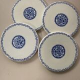 4 Rouen 1932 model bottle coasters in earthenware