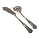 Ercuis Valencay pattern 2-piece silver-plated fish serving set