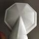 Lot de 3 appliques en faience blanche