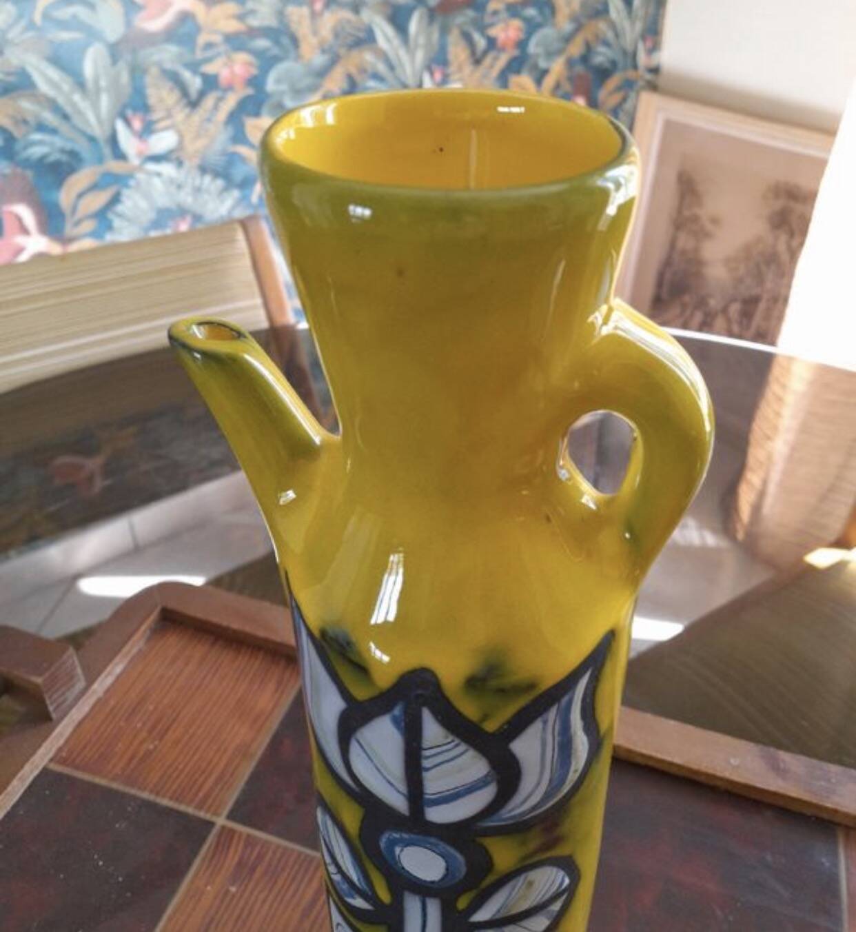 Vase capron vallauris pichet cognac