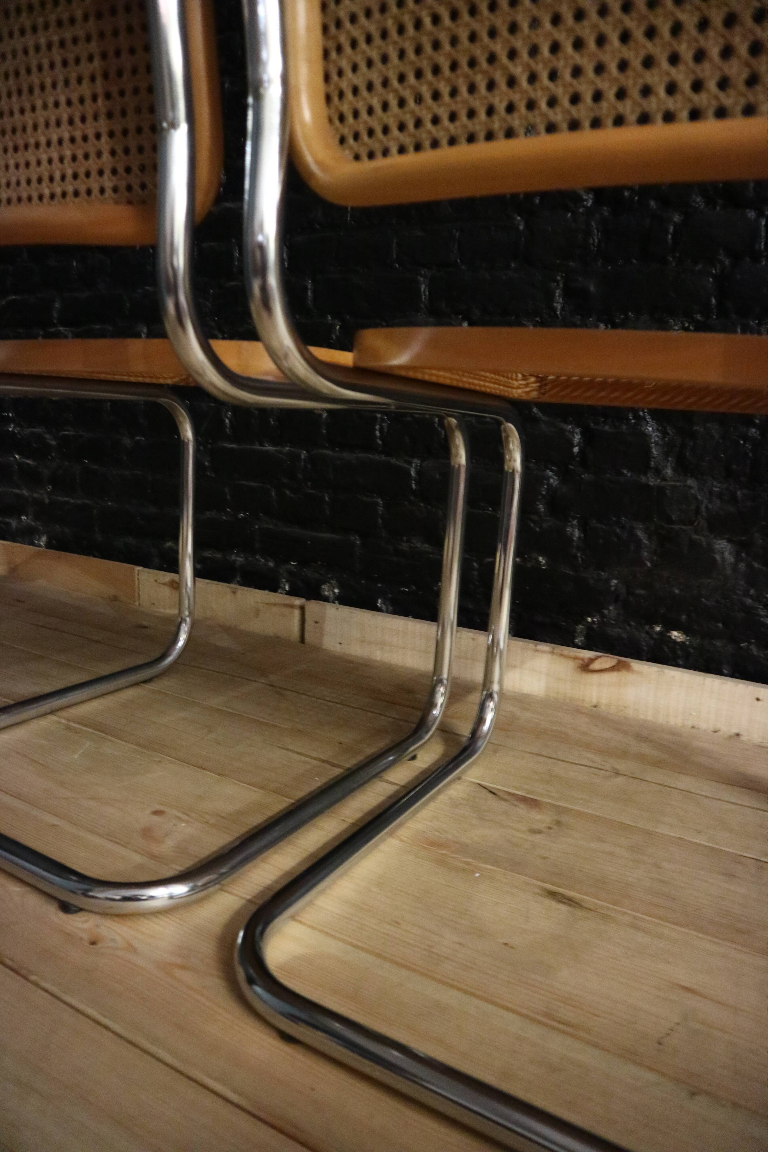 Lot of 2 chairs B32  by Marcel Breuer