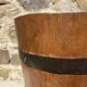 Wood and metal barrel planter