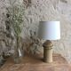 Pied de lampe vintage en grès