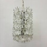 Spectacular Murano glass flower chandelier by Venini for VeArt, Italy 1970s