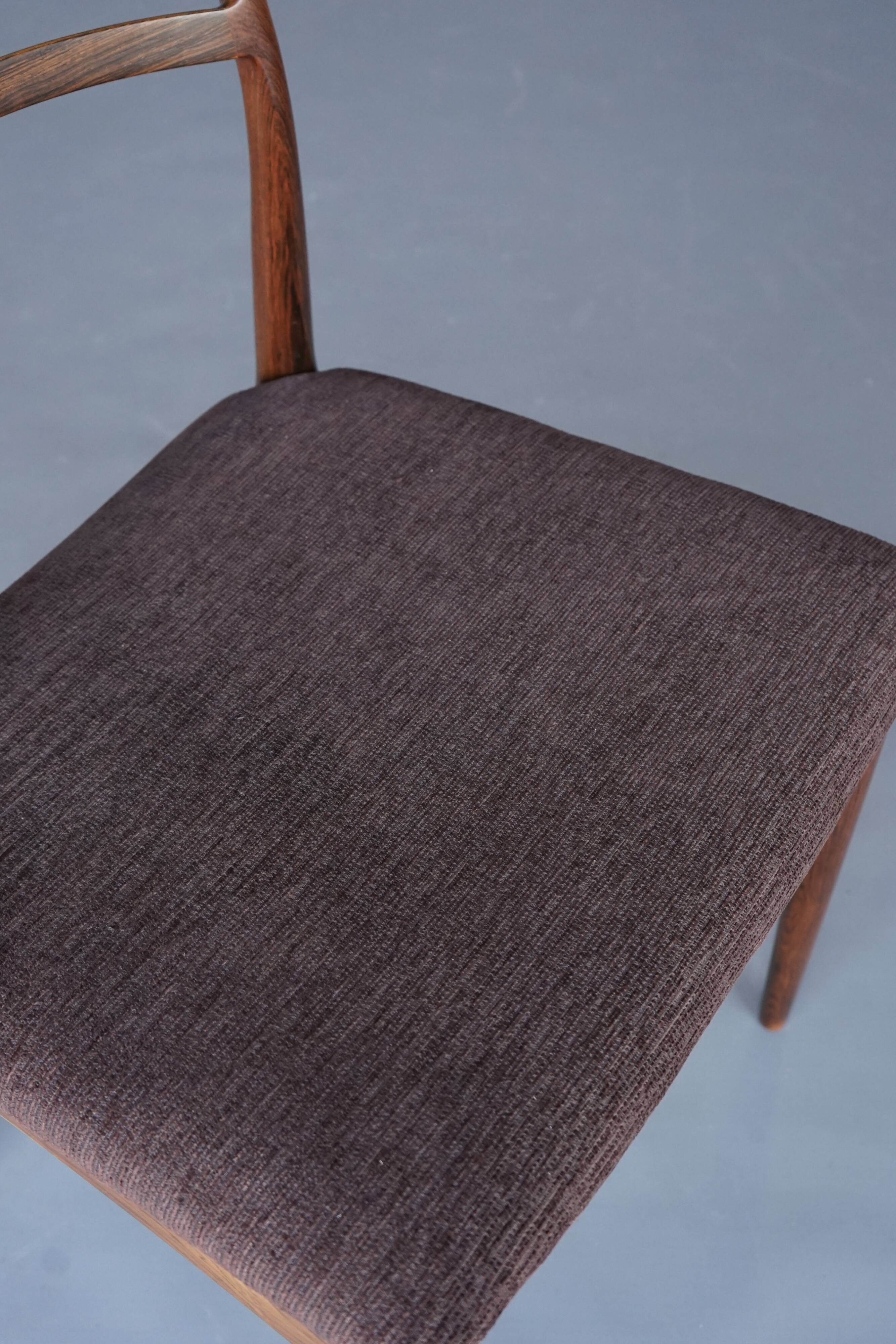 Dining chairs model 94 by Johannes Andersen for Christian Linneberg, Denmark. Set of 6.