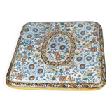 Ancien dessous de plat en faïence de Gien france modèle indienne des années 1940