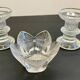 Bougeoirs cristal façon littala vintage