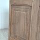 Large antique wedding chest in raw oak from the 19th century (shallow depth)
