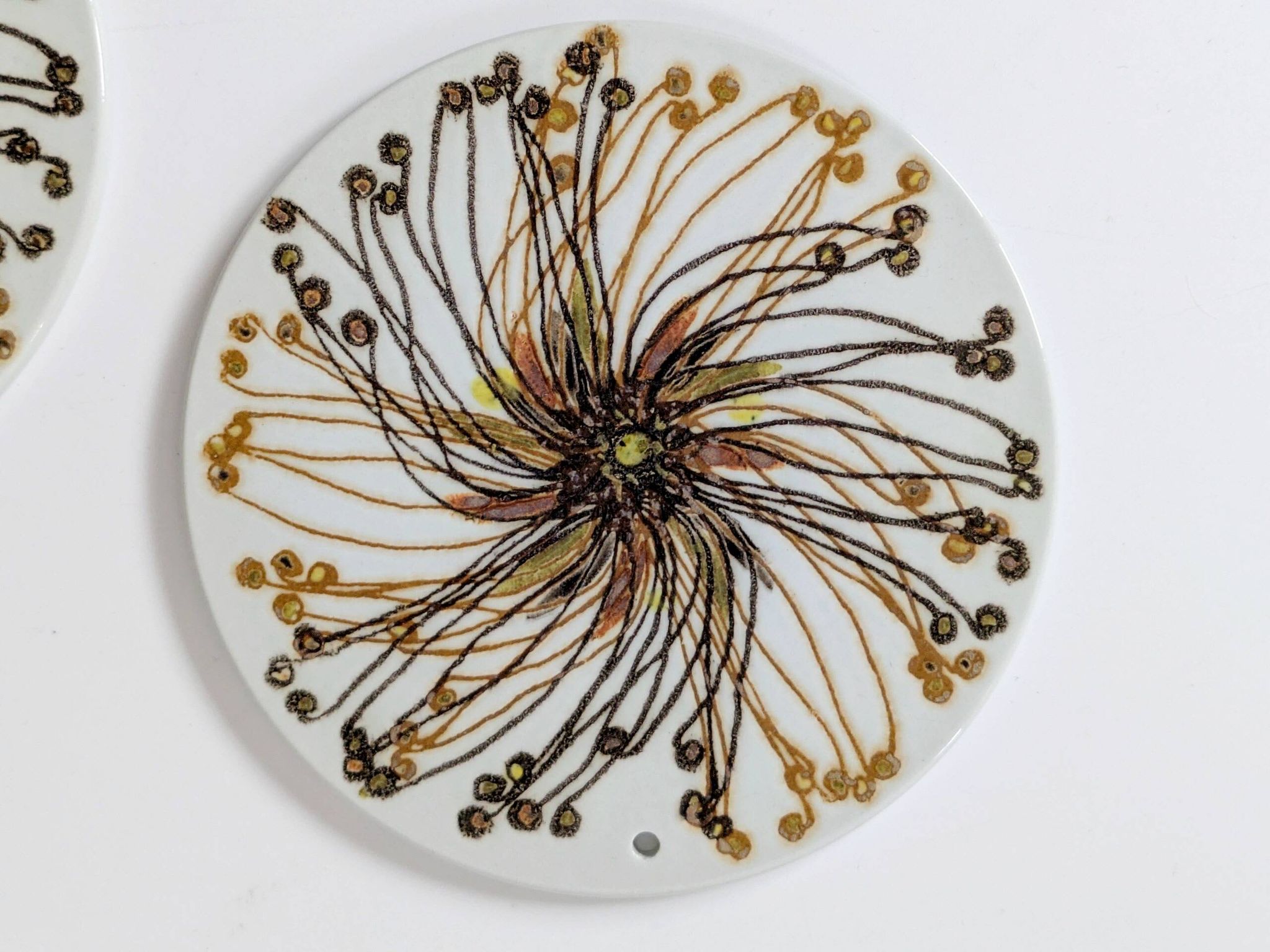 Set of 2 Royal Copenhagen trivets, Denmark, 1970s