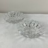 Paire de cendrier en cristal