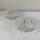 Pair of crystal ashtrays